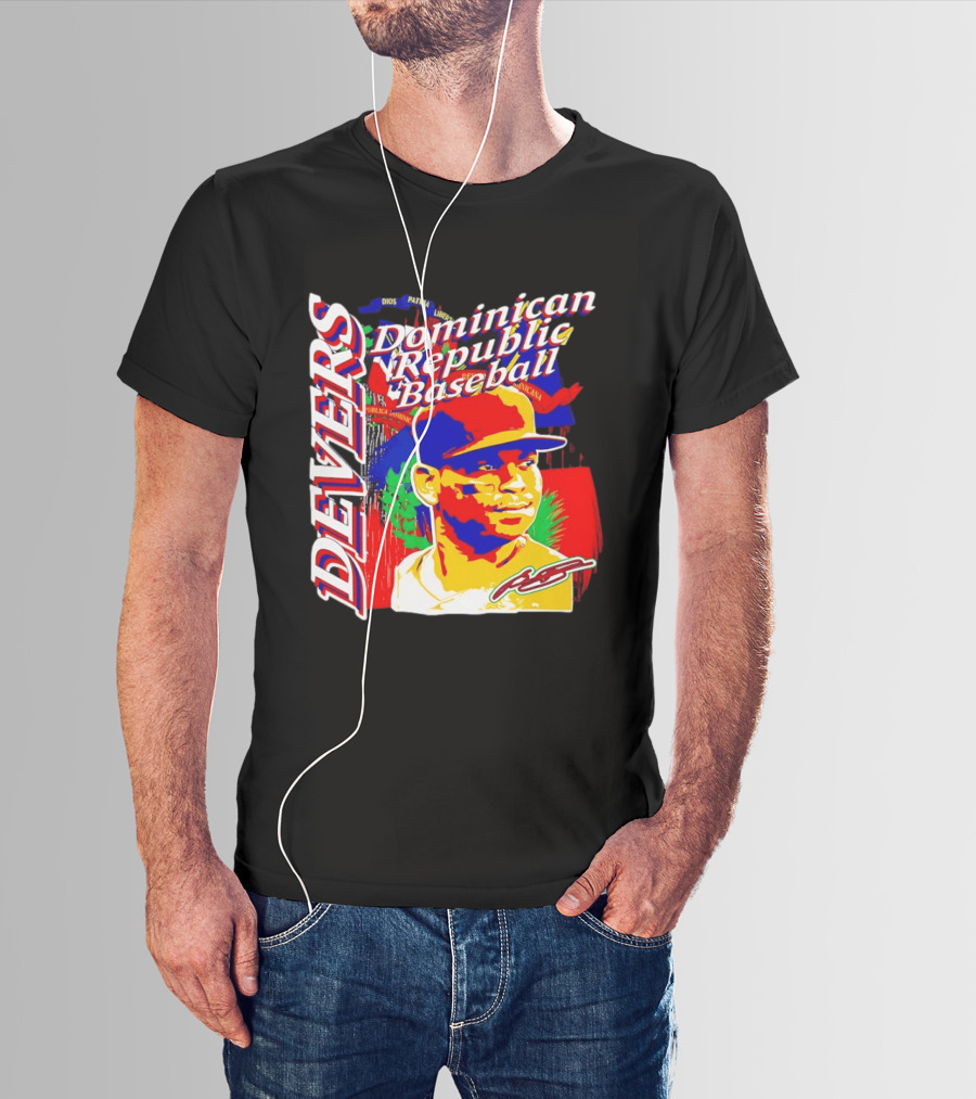 Rafael Devers Dominican Republic Baseball Boston Red Sox T-Shirt