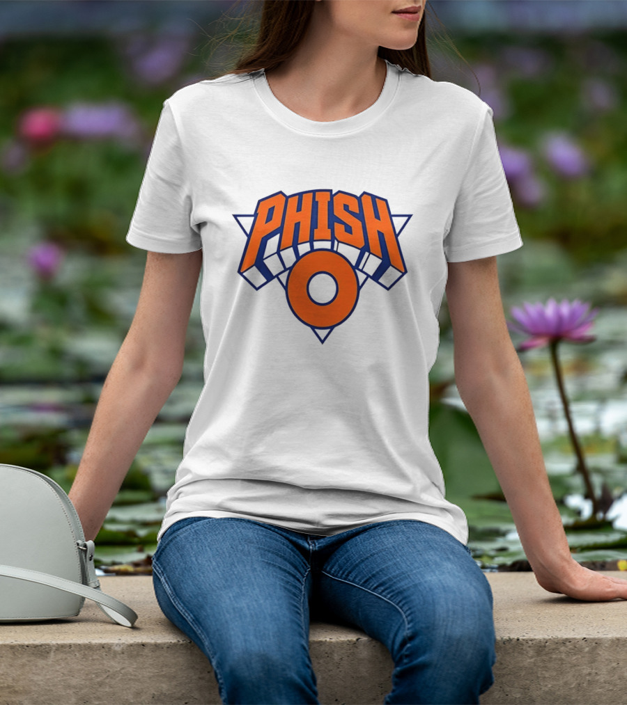 Phish New York Knicks NBA Basketball Triangle Circle T-Shirt