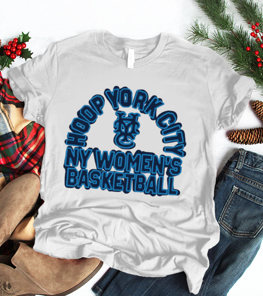 Hoop York City NY Women's Basketball New York Knickerbockers Basketball T-Shirt