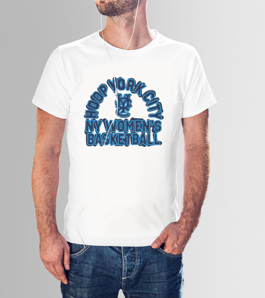 Hoop York City NY Women's Basketball New York Knickerbockers Basketball T-Shirt
