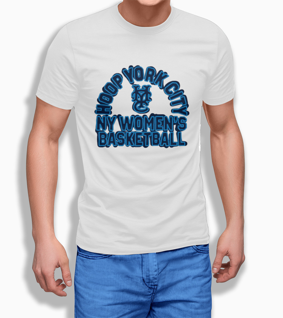 Hoop York City NY Women's Basketball New York Knickerbockers Basketball T-Shirt