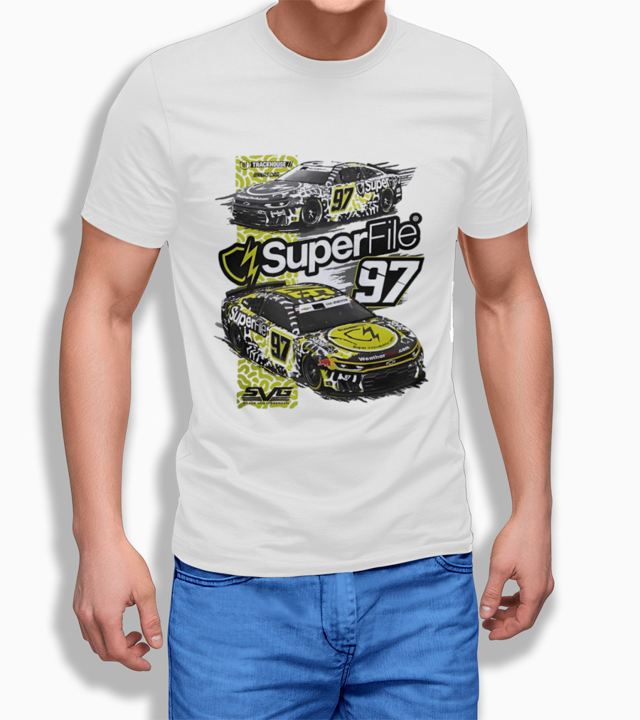 SuperFile 97 Shane Van Gisbergen NASCAR Trackhouse Racing Lefty Out There T-Shirt