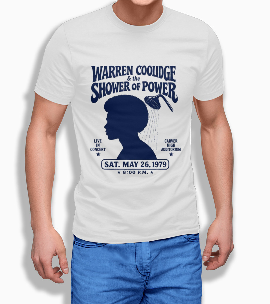 Warren Coolidge & The Shower Of Power Live In Concert Carver High Auditorium Sat May 26 1979 8:00 P.M. T-Shirt