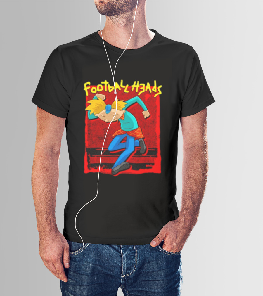 Hey Arnold Football Heads Nickelodeon Classic Cartoon T-Shirt