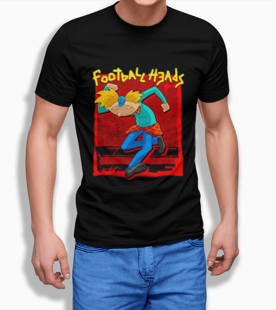 Hey Arnold Football Heads Nickelodeon Classic Cartoon T-Shirt