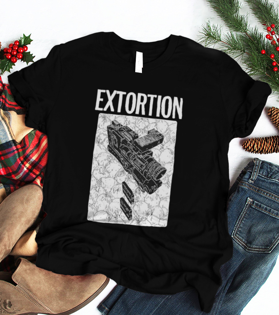 Extortion Band Video Camera Hardcore Punk T-Shirt