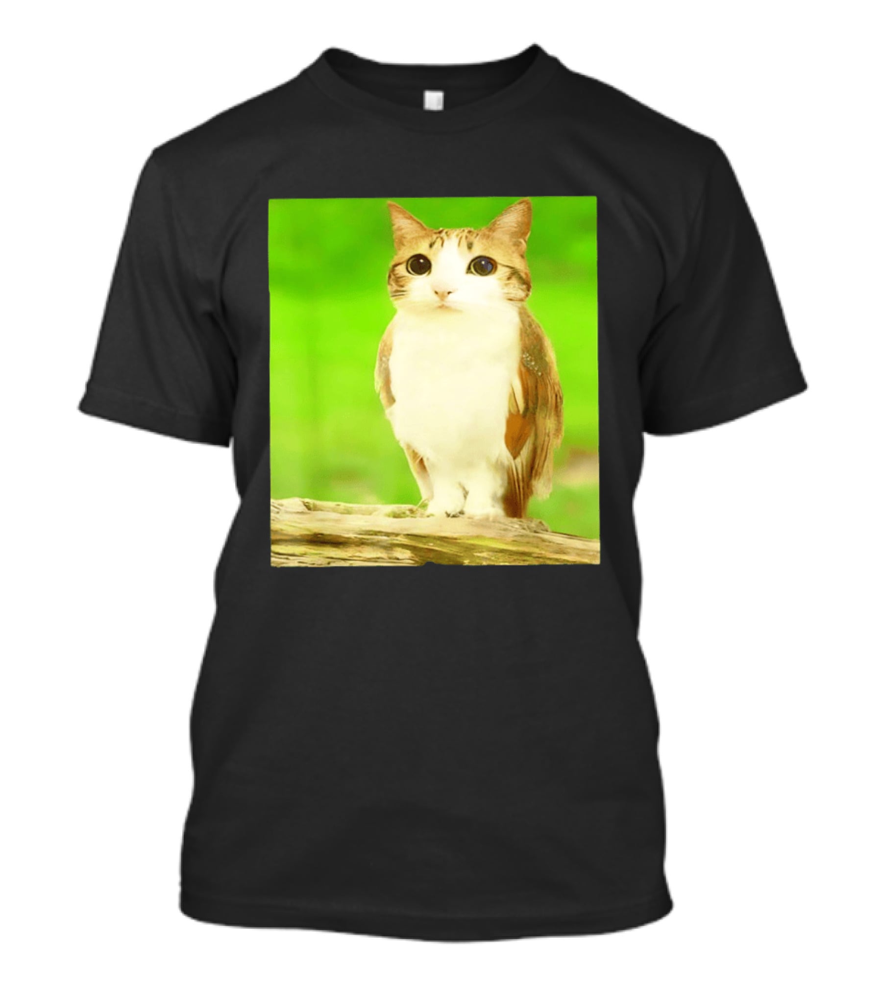 Cat Owl Hybrid Animal Mashup Creature Fusion T-Shirt