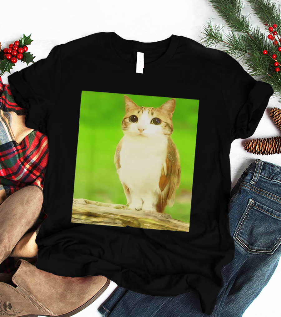 Cat Owl Hybrid Animal Mashup Creature Fusion T-Shirt