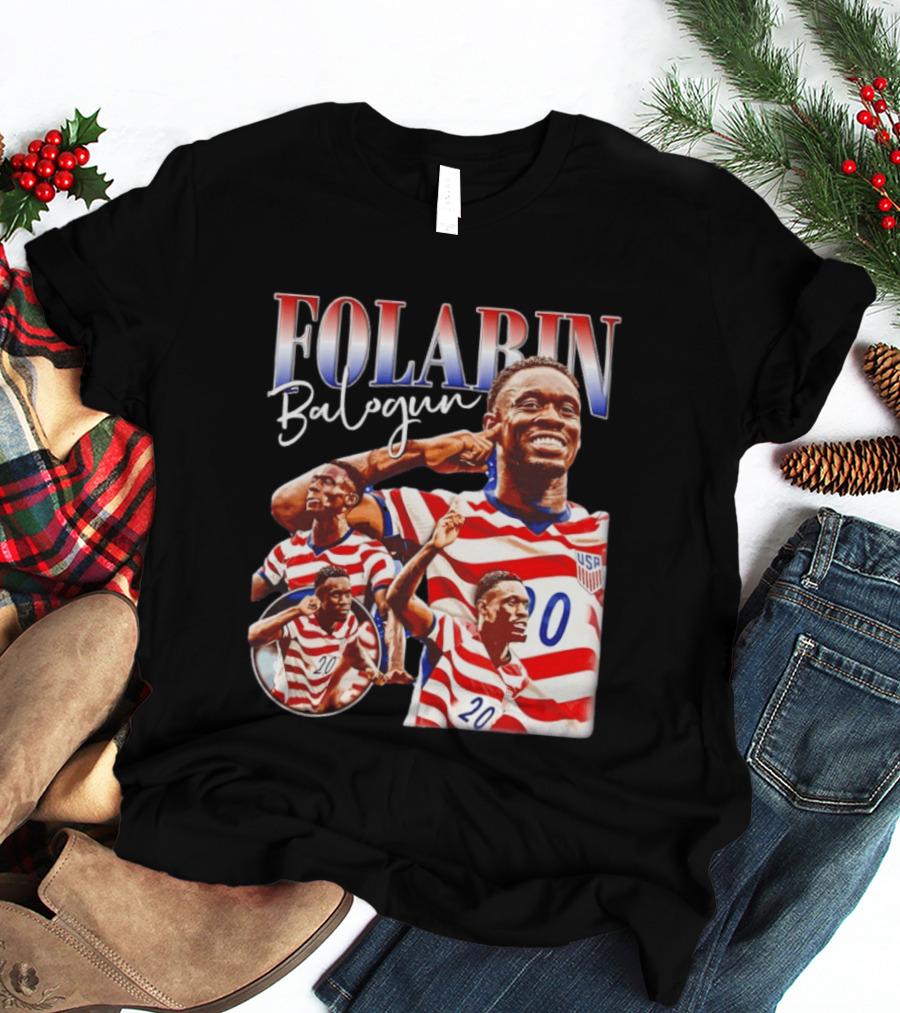 Folarin Balogun USMNT USA Soccer Team 20 Jersey T-Shirt
