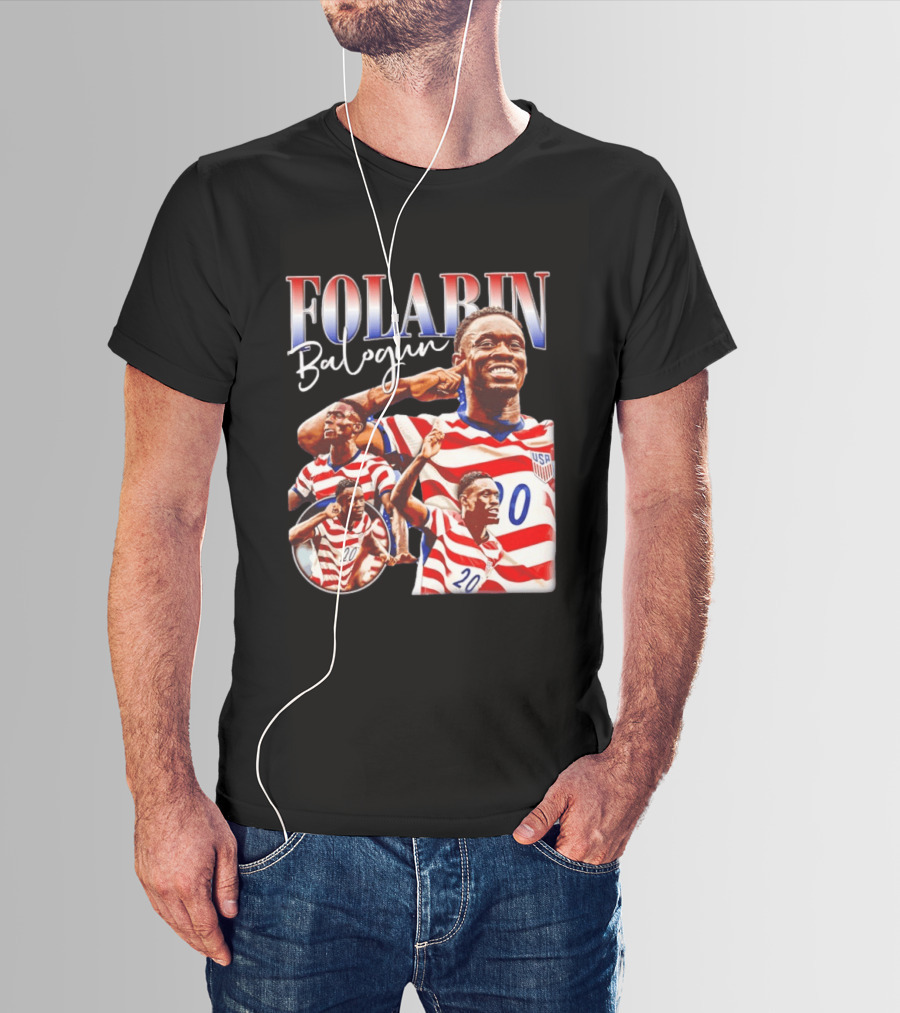 Folarin Balogun USMNT USA Soccer Team 20 Jersey T-Shirt