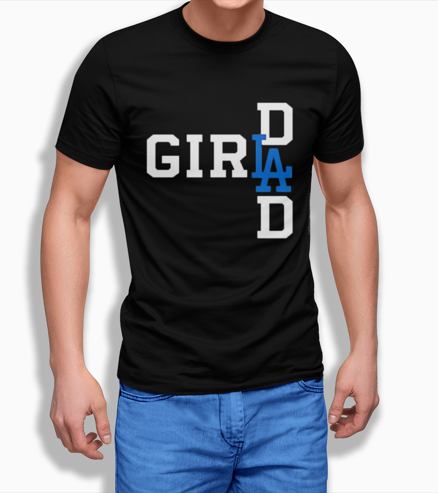 Los Angeles Dodgers MLB Girl Dad Baseball T-Shirt
