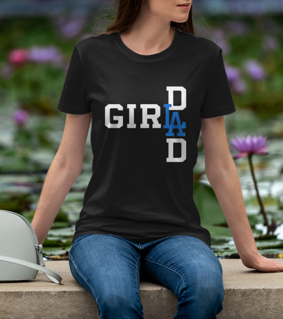 Los Angeles Dodgers MLB Girl Dad Baseball T-Shirt
