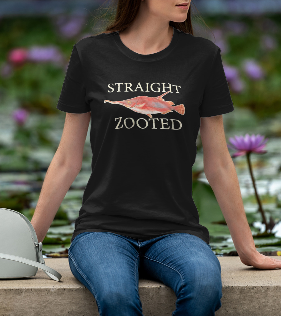 Straight Zooted Elephantnose Fish Marine Biology Nature Zoology Wildlife T-Shirt