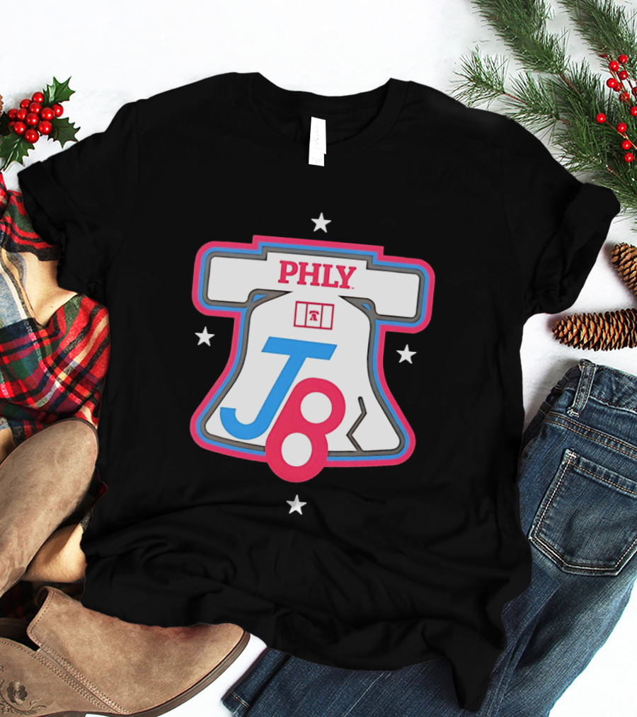 PHLY J8 Liberty Bell Stars Philadelphia Phillies T-Shirt