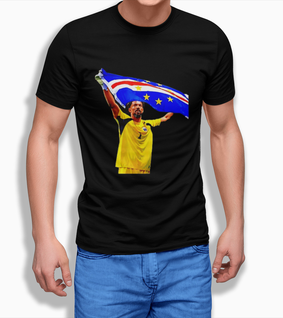 Vozinha Cape Verde Football Team Flag Celebration T-Shirt