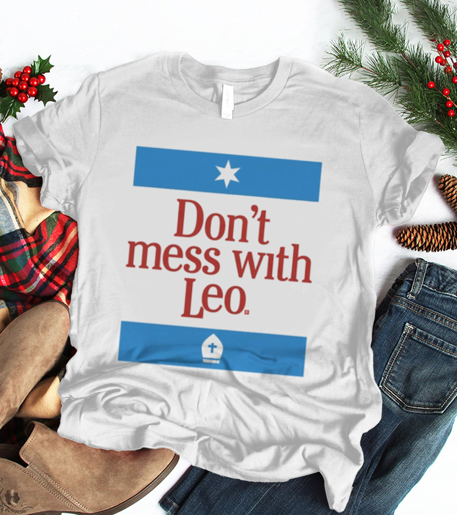 Don't Mess With Leo Star And Cross T-Shirt