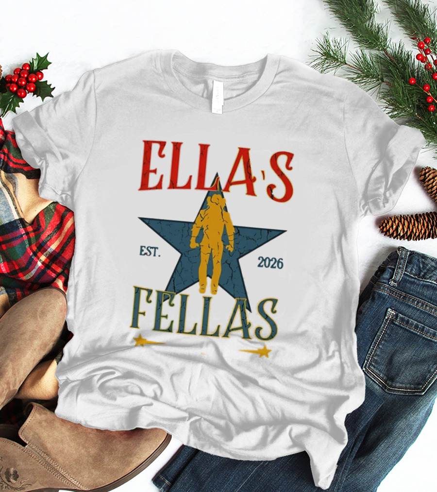 Ella's Fellas Est 2026 Astronaut Star T-Shirt