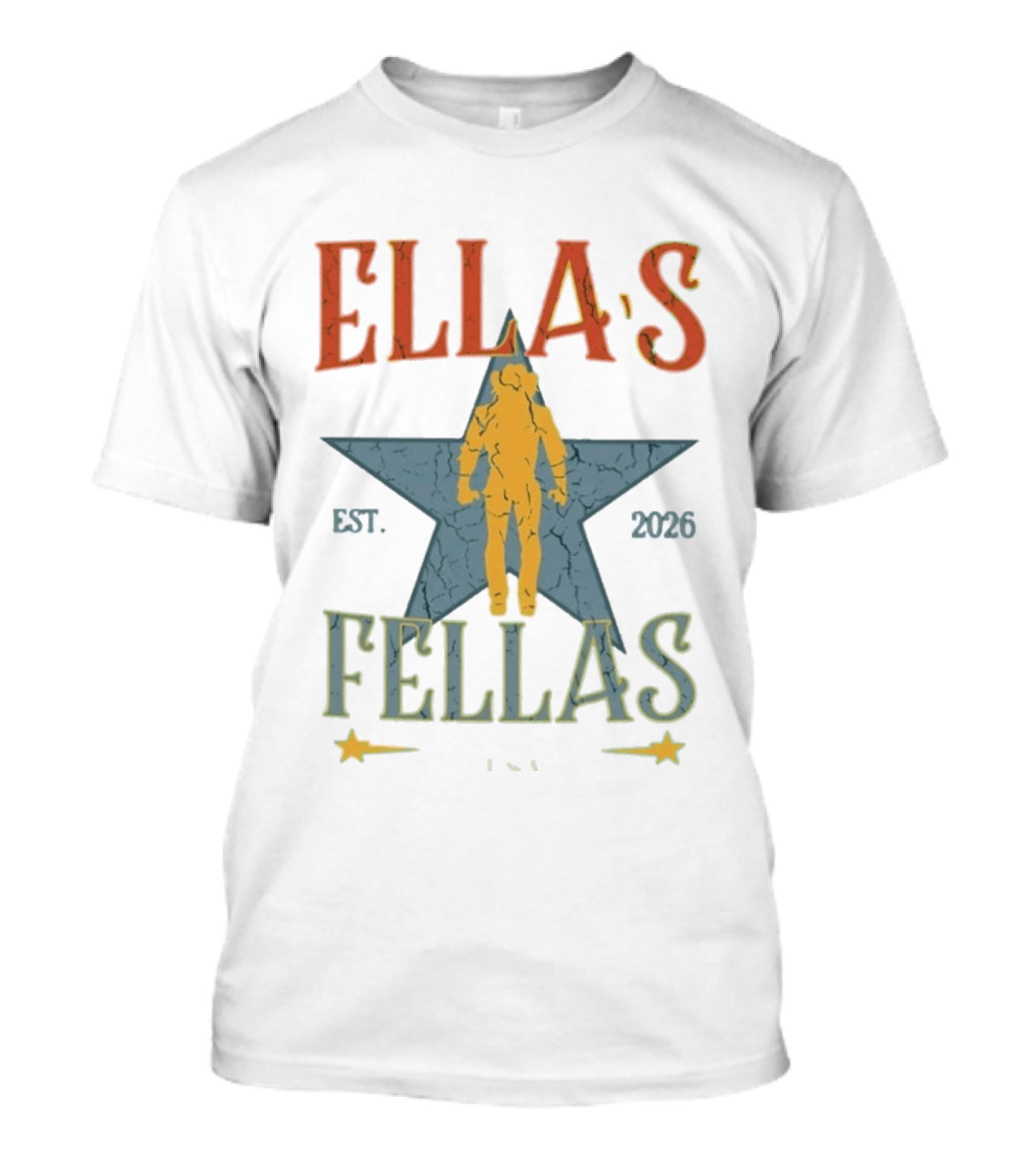 Ella's Fellas Star USA Est 2026 Dandelion T-Shirt