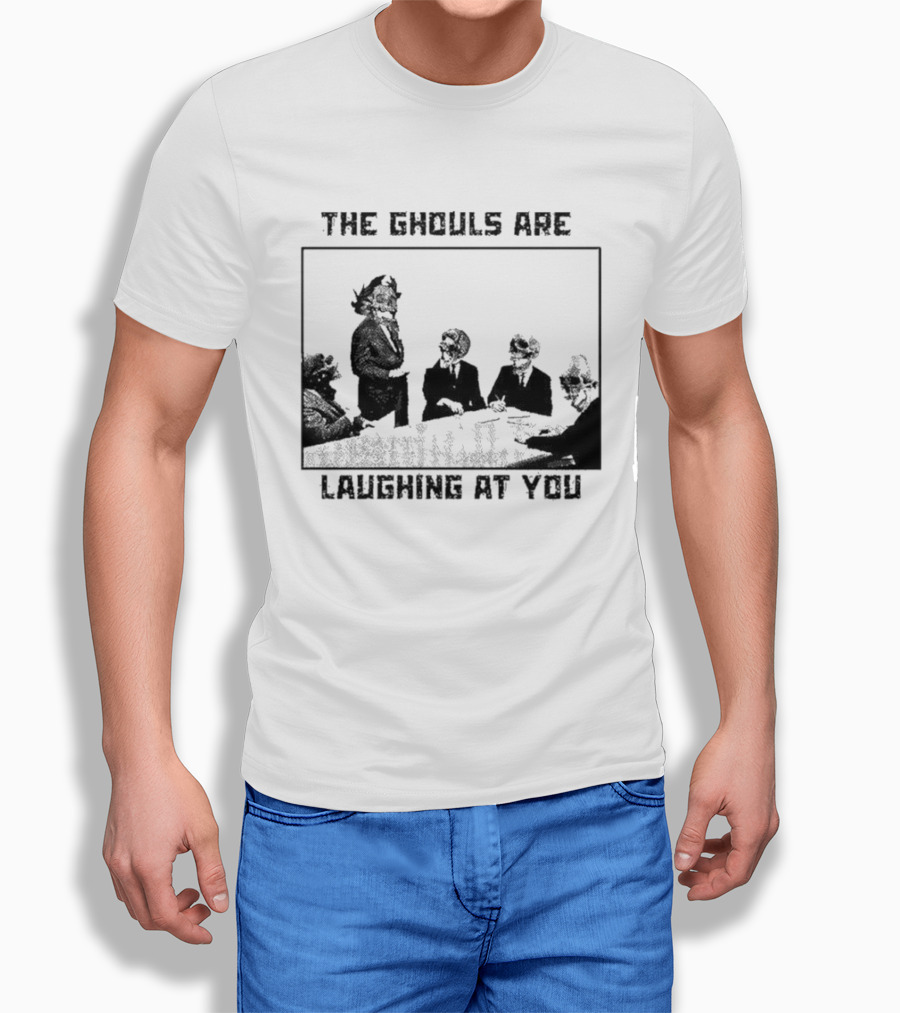 The Ghouls Are Laughing At You Skeleton Corporate Meeting Grunge Edgy T-Shirt