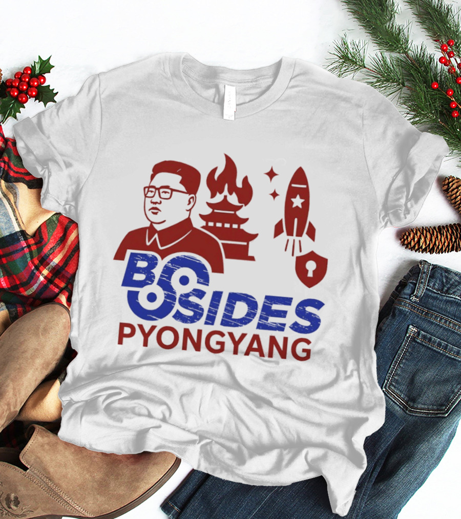 Kim Jong Un BSides Pyongyang Rocket Security Pagoda Shield Star T-Shirt