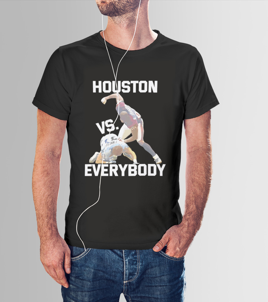 Houston Andre Johnson Vs Cortland Finnegan Everybody Texans Football Rivalry T-Shirt
