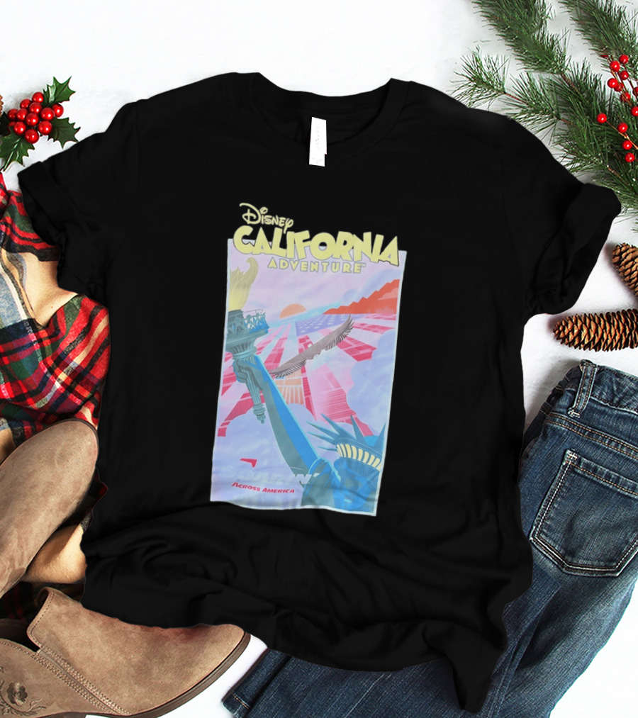 Disney California Adventure Park Soarin' Across America Liberty Eagle T-Shirt
