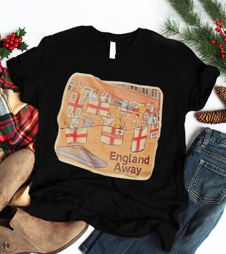 England Away Terrace Cult For King And Country Flag T-Shirt
