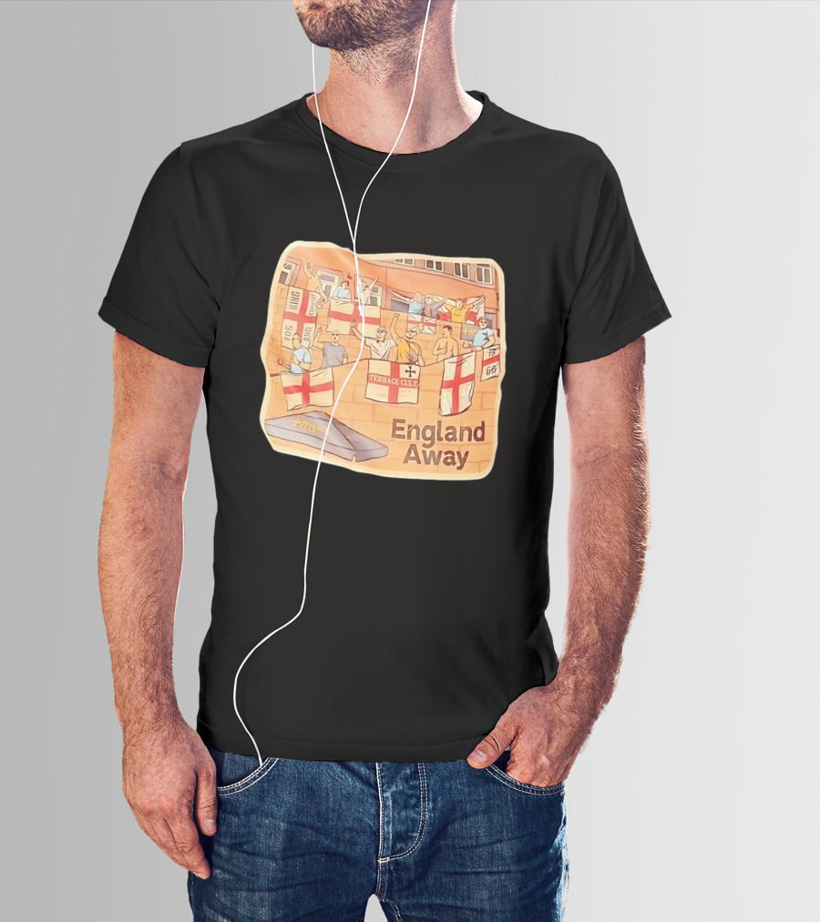 England Away Terrace Cult For King And Country Flag T-Shirt