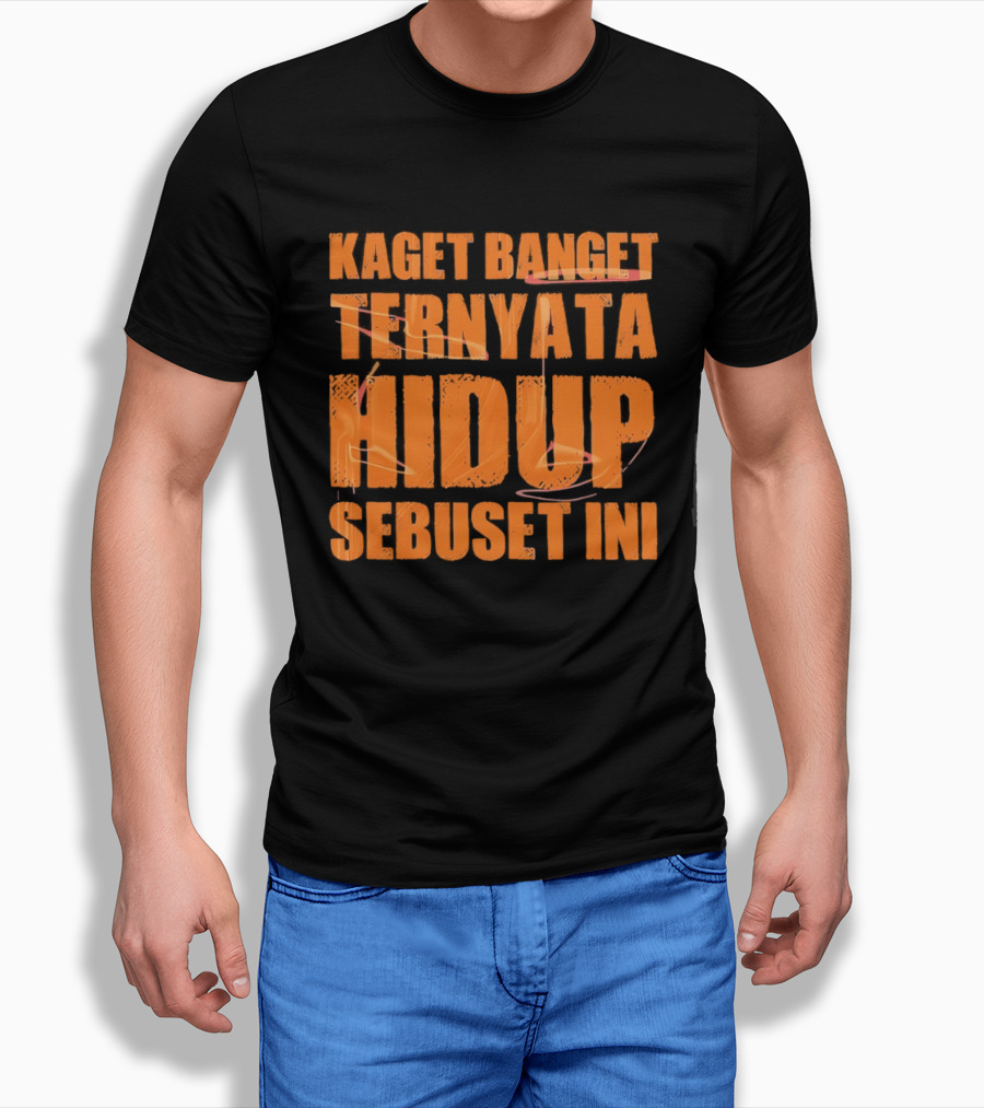 Kaget Banget Ternyata Hidup Sebuset Ini Bold Orange T-Shirt