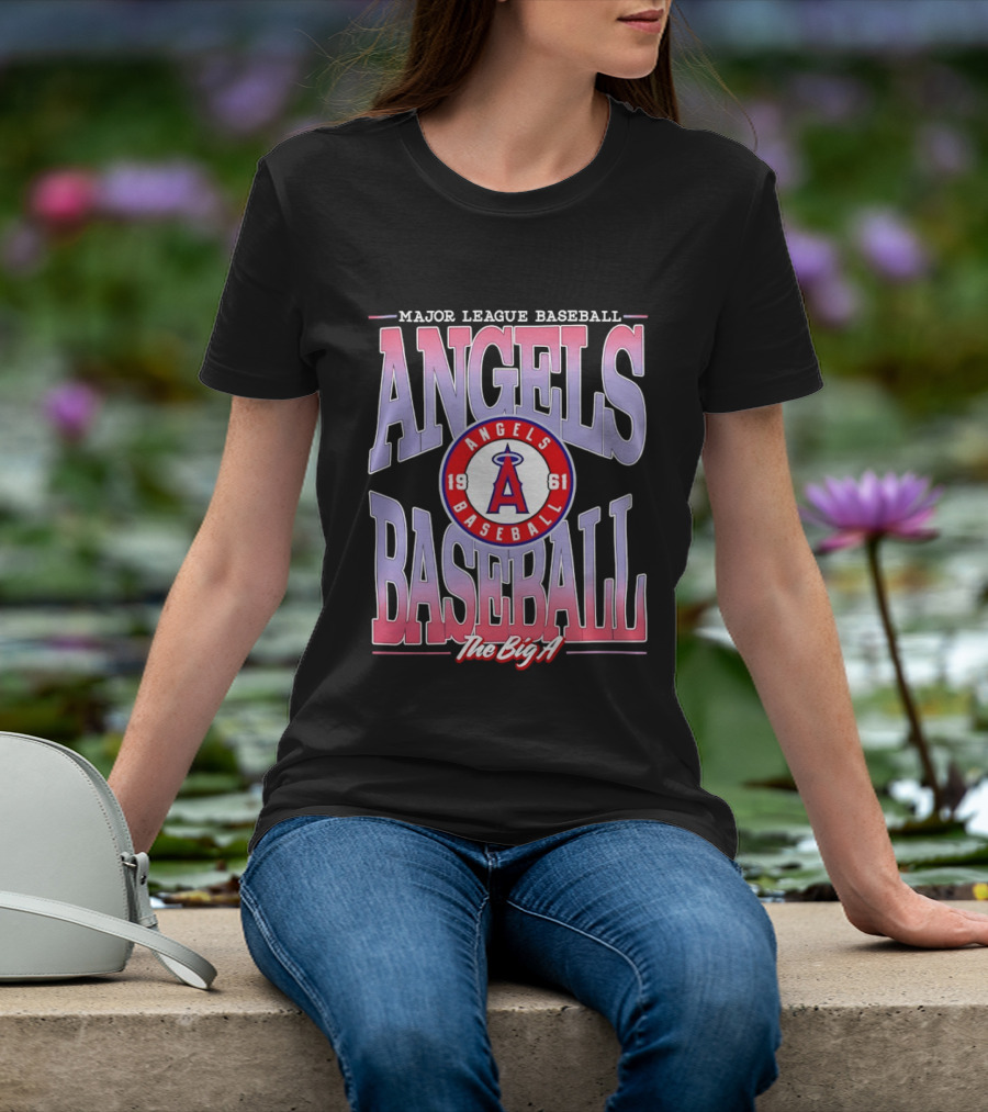 Los Angeles Angels Baseball The Big A 1961 Major League Angels T-Shirt