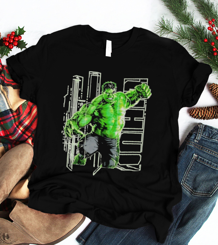 Marvel Hulk Glow Gamma Smash Action T-Shirt
