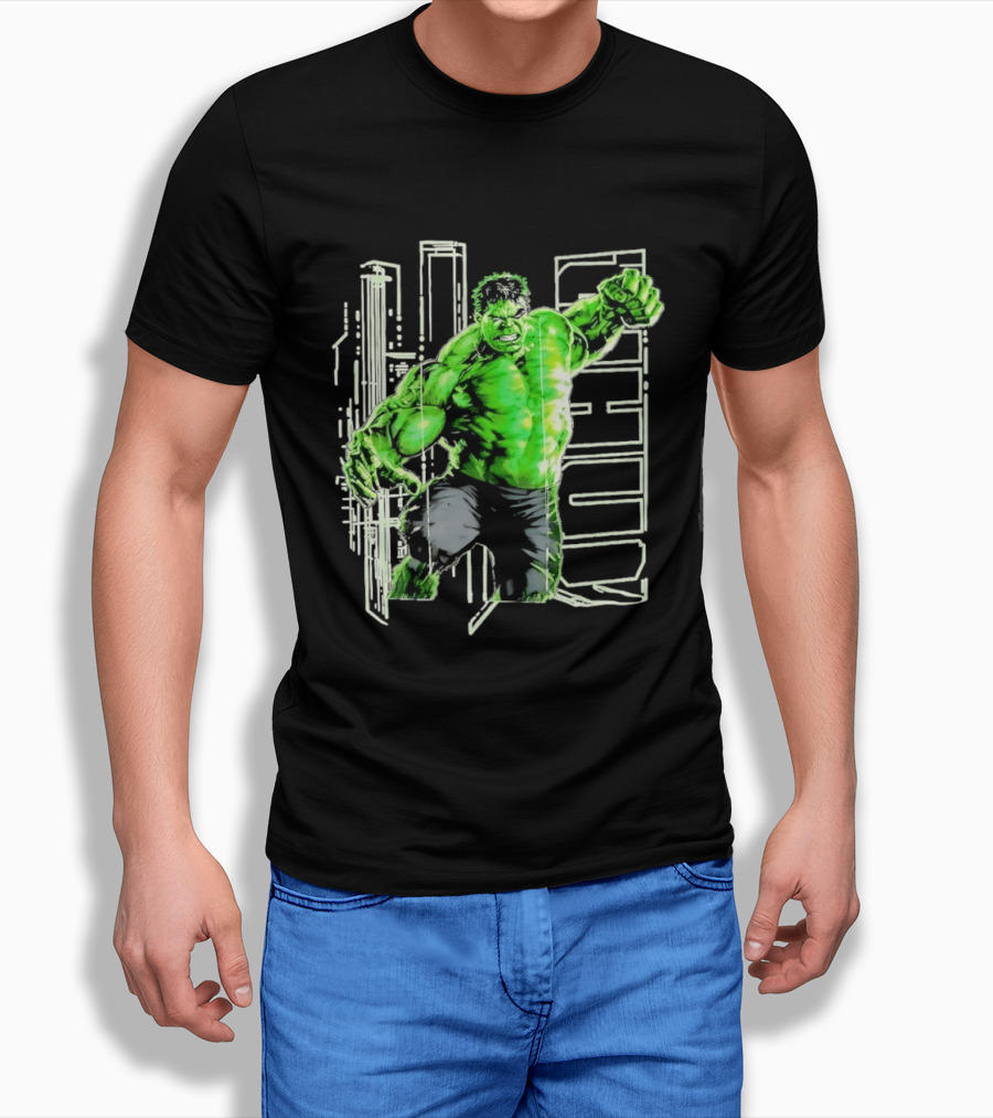 Marvel Hulk Glow Gamma Smash Action T-Shirt