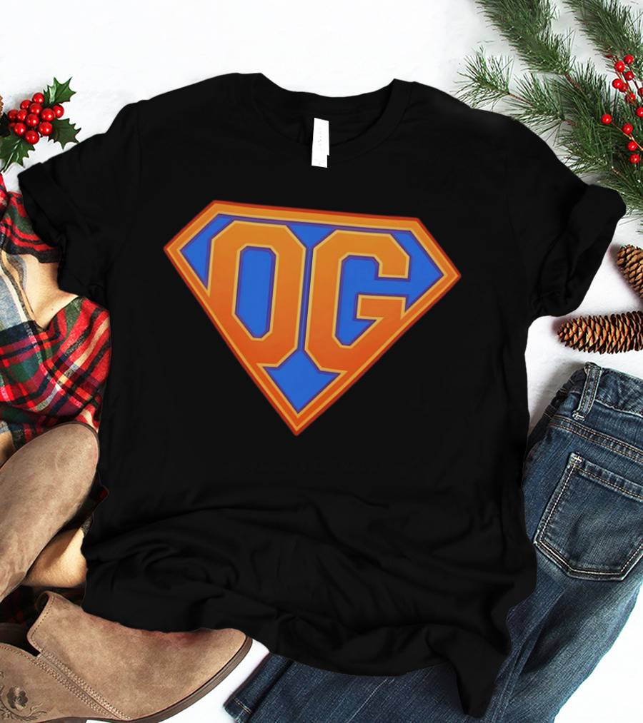 OG Anunoby Superhero Logo New York Knicks T-Shirt
