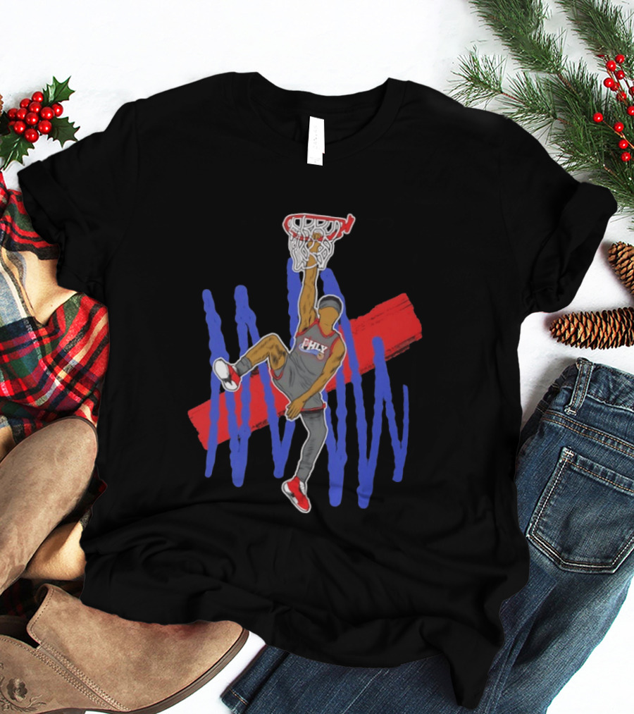 FHLY Basketball Dunk Athlete V J Edgecombe Highlight Action T-Shirt