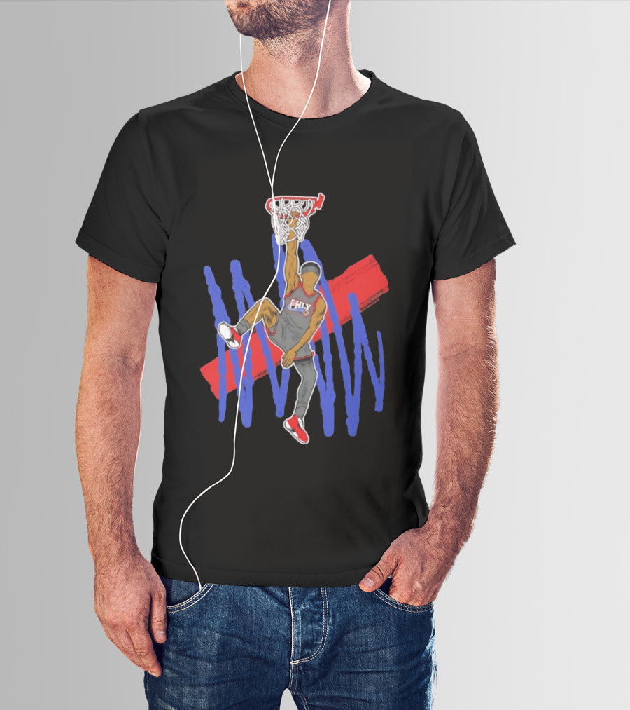 FHLY Basketball Dunk Athlete V J Edgecombe Highlight Action T-Shirt