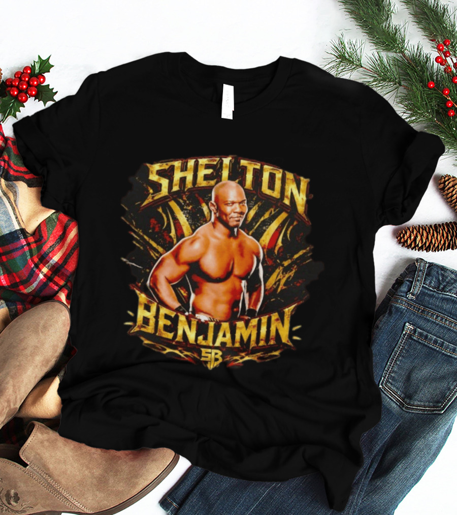 Shelton Benjamin WWE Wrestling Professional Wrestler SB T-Shirt