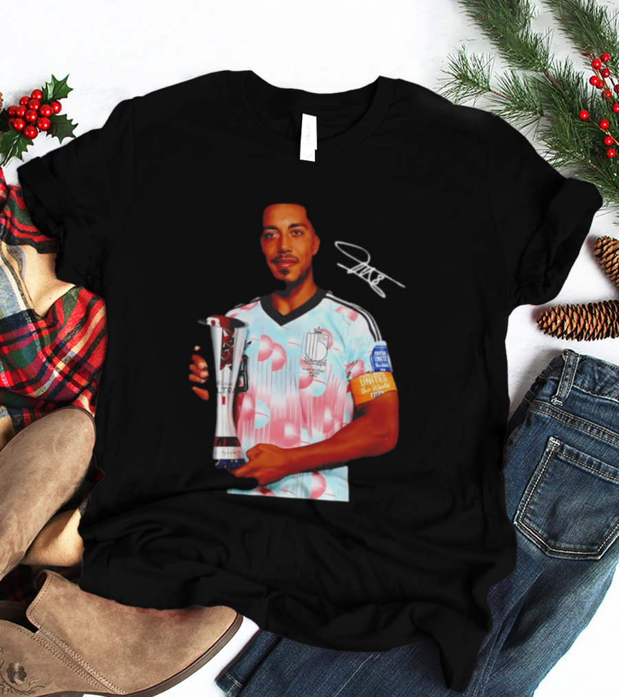 Youri Tielemans Belgium Football Unites The World Trophy Winning Moment T-Shirt