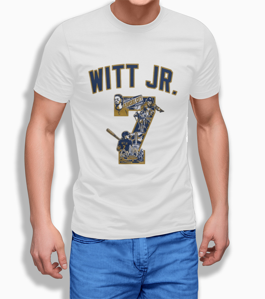 Witt Jr. Kansas City Welcome Missouri Royals MLB Number 7 T-Shirt