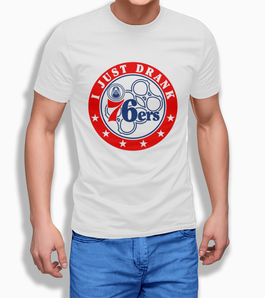 Philadelphia 76ers I Just Drank Beer Ring Stars T-Shirt
