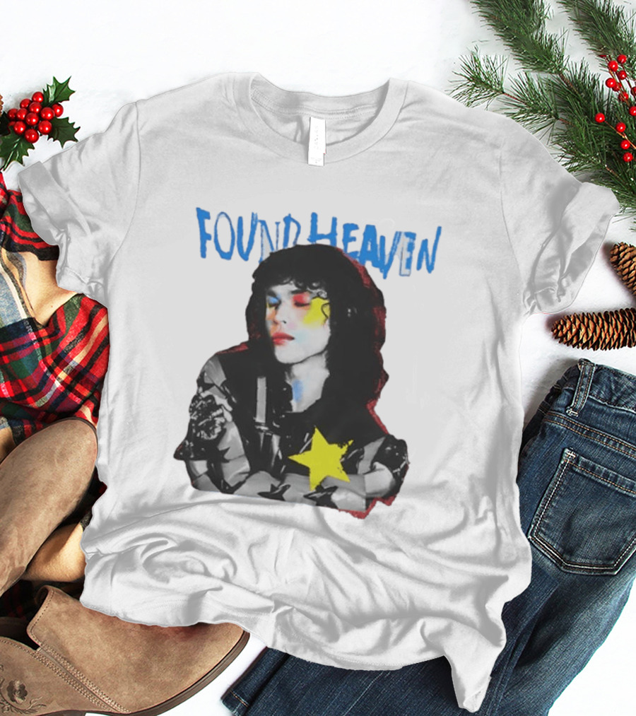 Found Heaven On Tour 2024 Dateback Washed Black Star T-Shirt