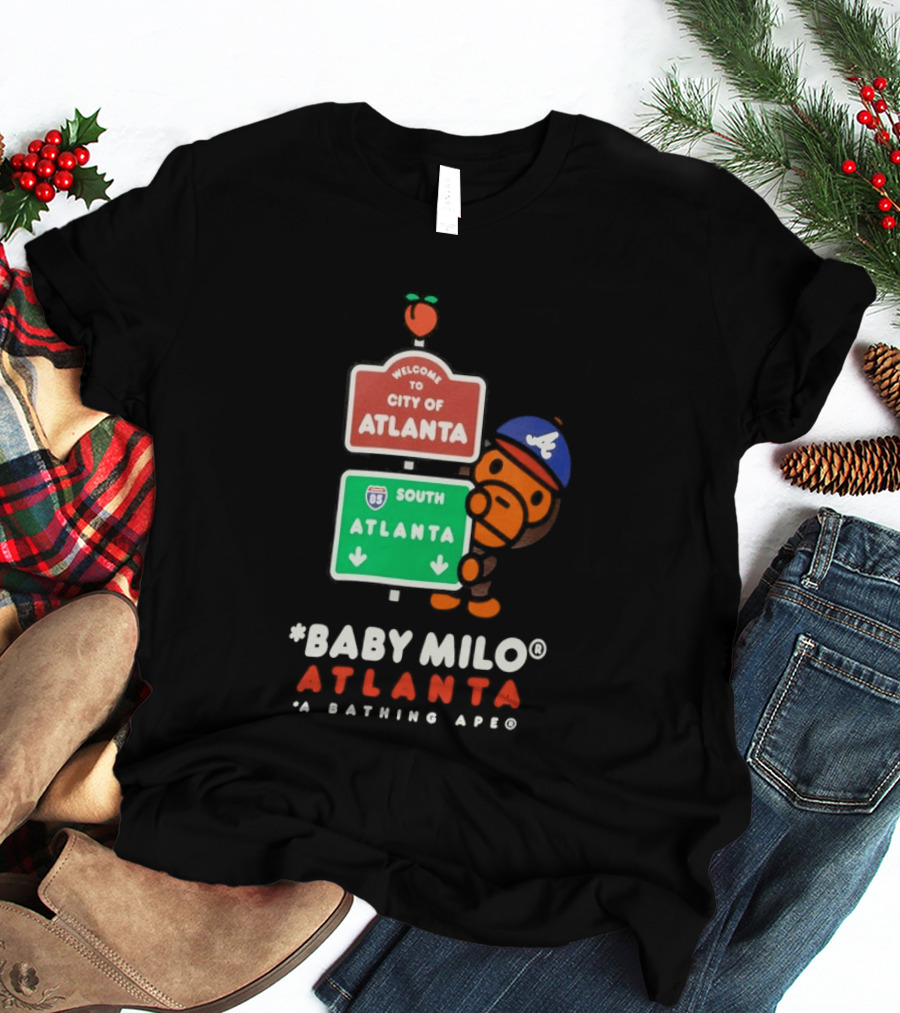 Welcome To City Of Atlanta Baby Milo A Bathing Ape South Atlanta 85 T-Shirt