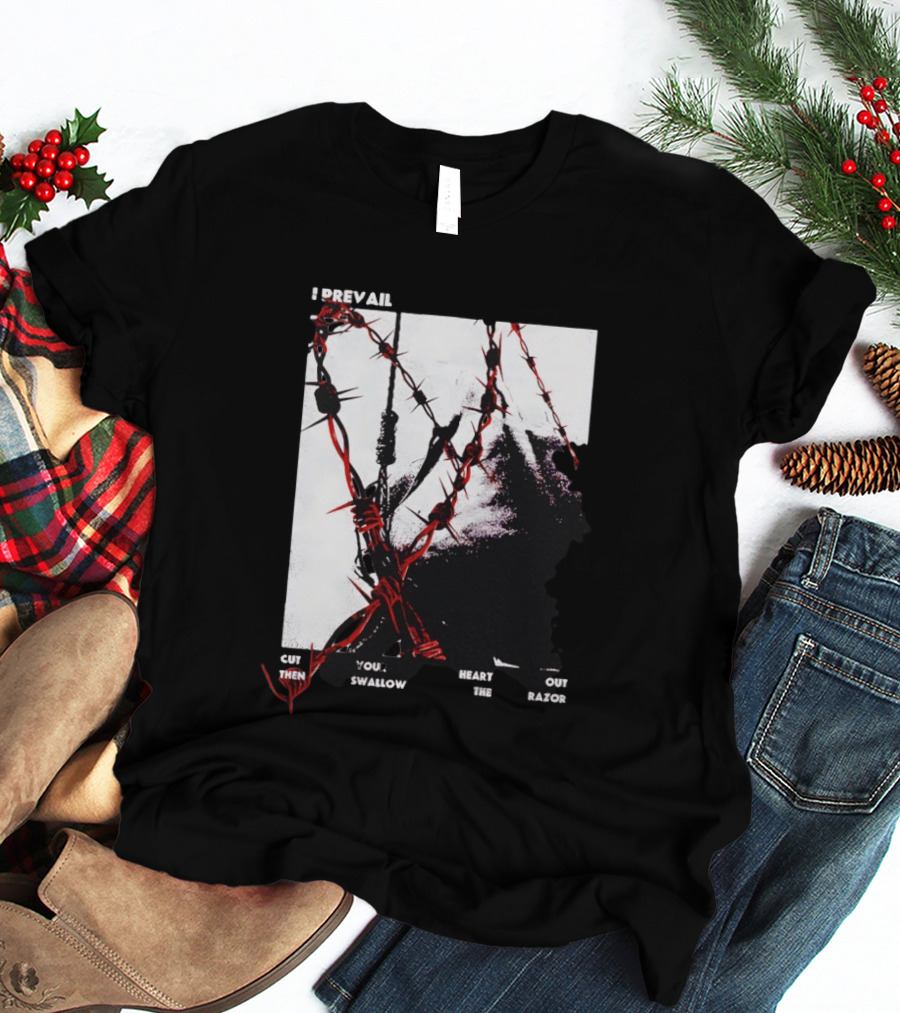 I Prevail Cut Your Heart Out Swallow The Razor Barbed Wire T-Shirt