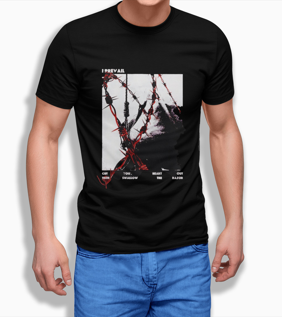 I Prevail Cut Your Heart Out Swallow The Razor Barbed Wire T-Shirt