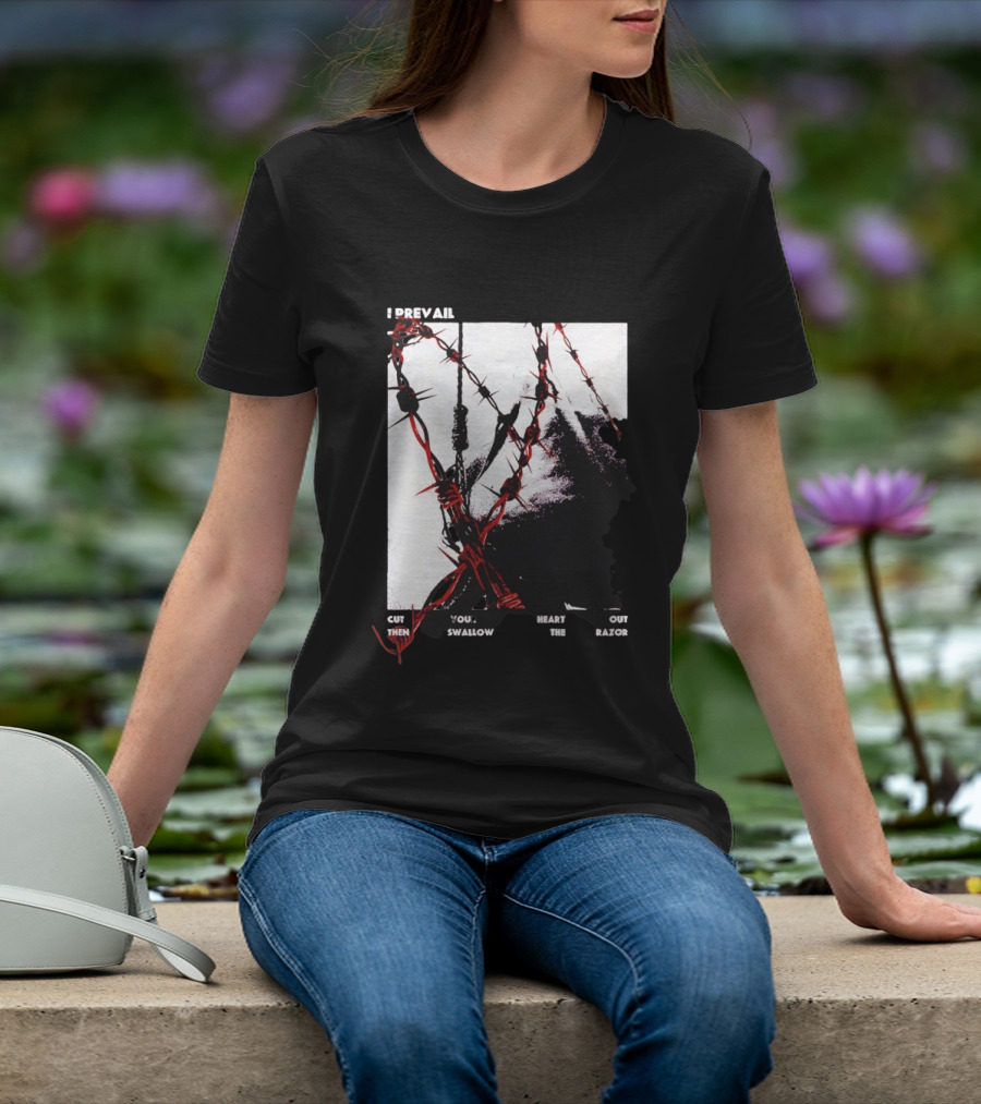 I Prevail Cut Your Heart Out Swallow The Razor Barbed Wire T-Shirt