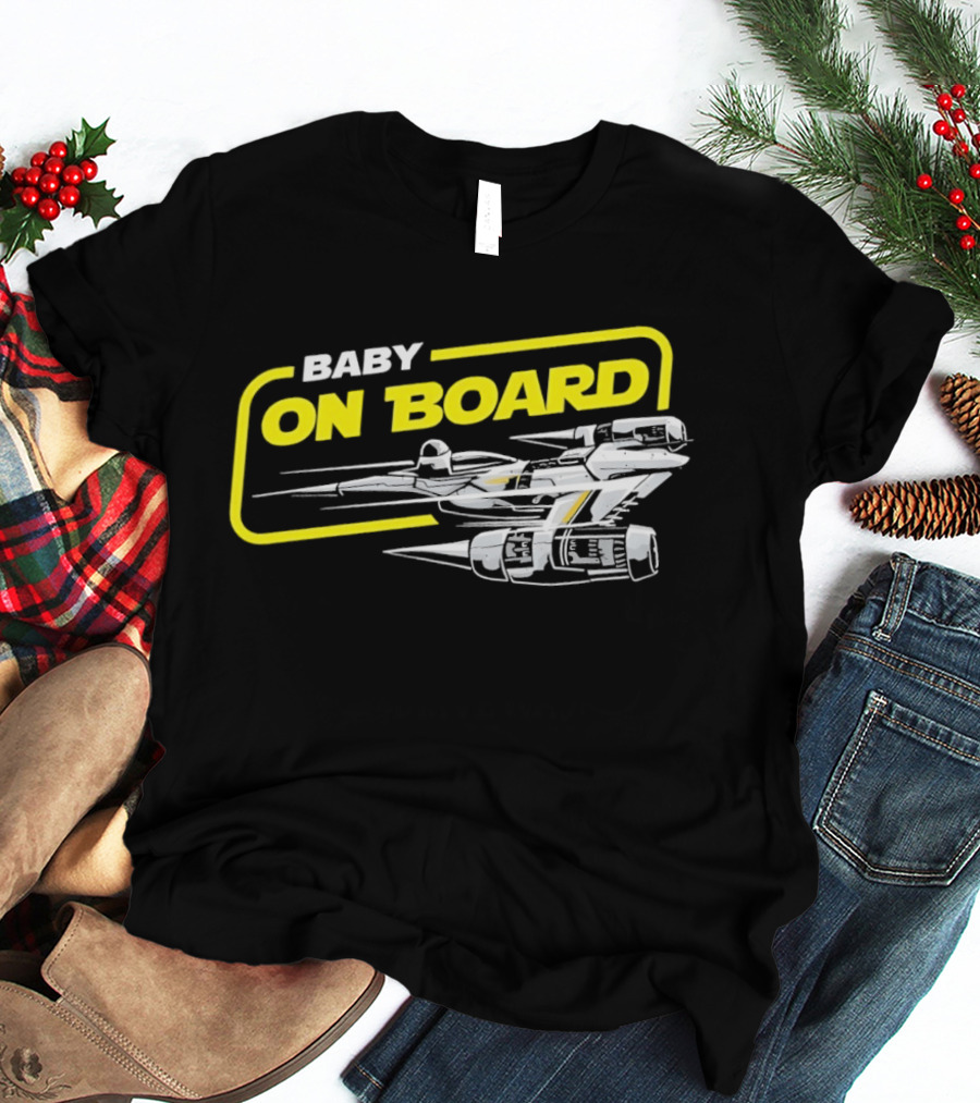Star Wars Baby On Board X Wing Spaceship T-Shirt
