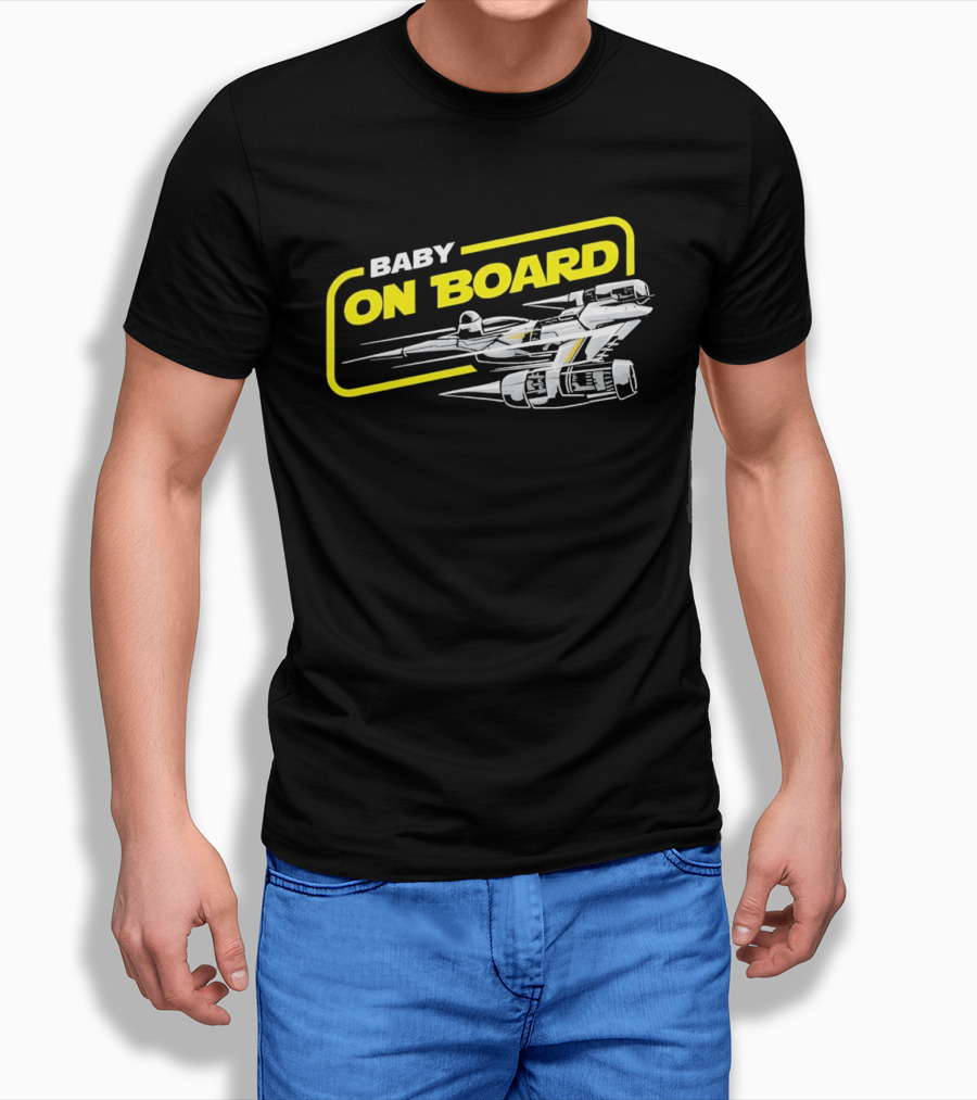 Star Wars Baby On Board X Wing Spaceship T-Shirt