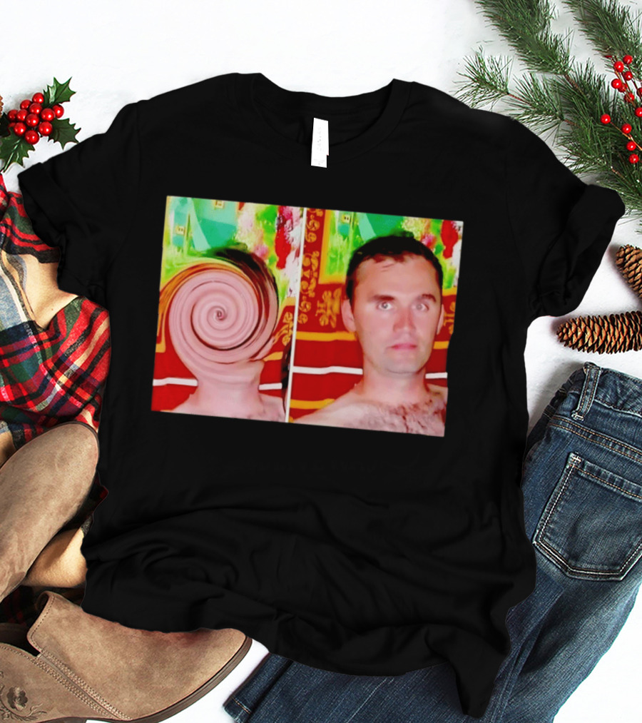 Swirly Kirk Christopher Paul Neil Optical Illusion Face T-Shirt