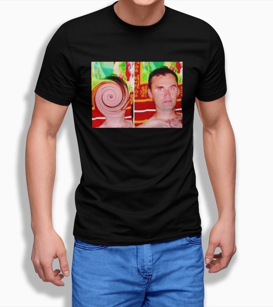 Swirly Kirk Christopher Paul Neil Optical Illusion Face T-Shirt
