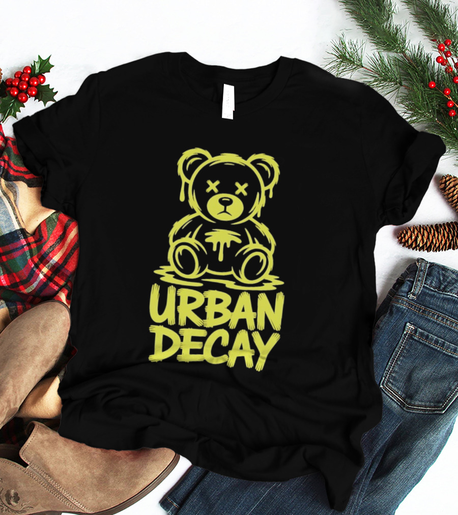 Teddy Bear Urban Decay Dripping Graffiti T-Shirt