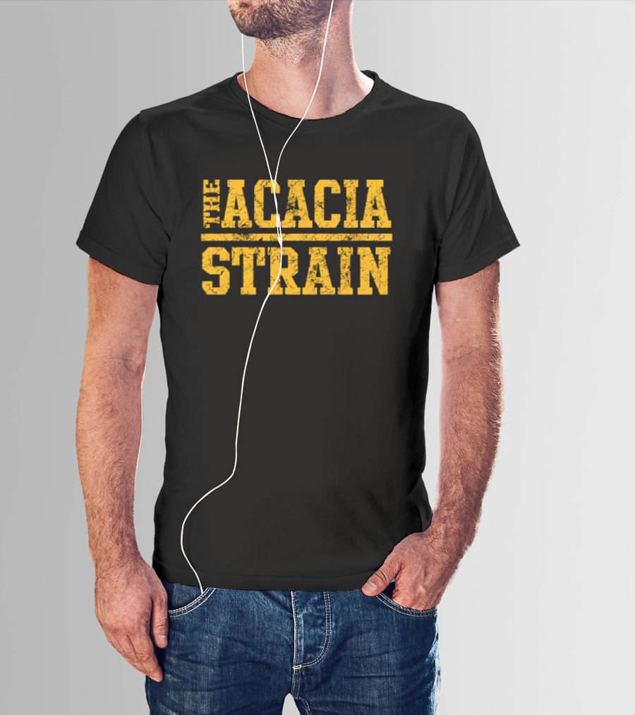 The Acacia Strain Distressed Yellow Grunge T-Shirt